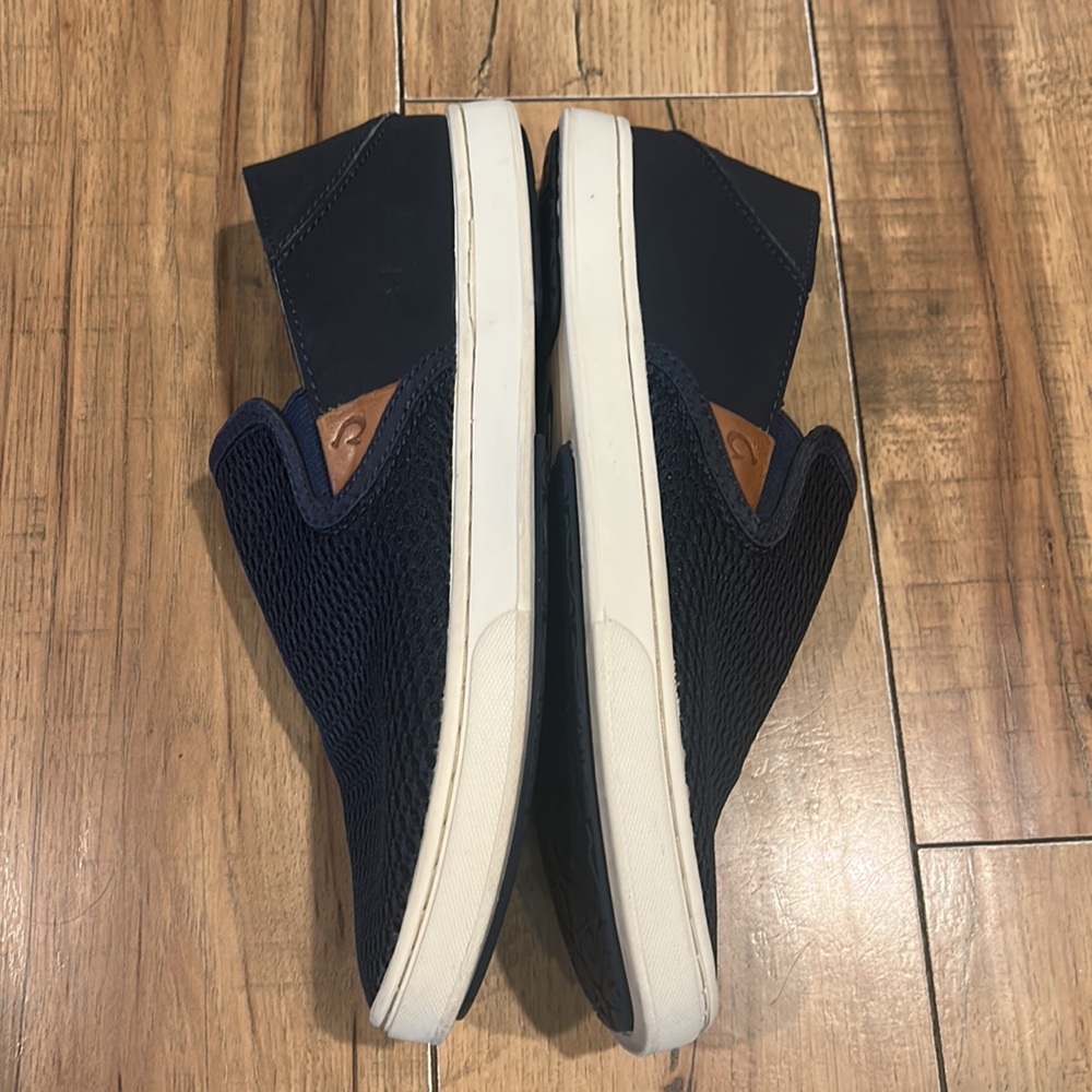 OluKai DEDE Pehuea Slip On Shoes Navy Mesh Women’s size 7.5 European 37.5 - Picture 9 of 10